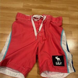 Abercrombie‎ & Fitch Pink Swim Shorts